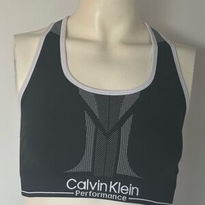 Calvin Klein Performance Black and White Reversible Sports Bra